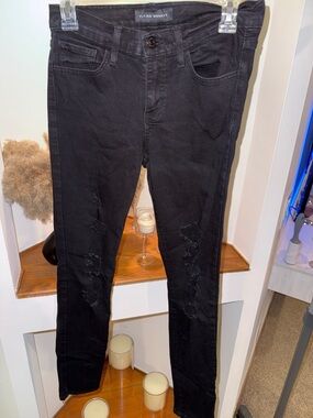 Flying Monkey Black Distressed Skinny Jeans